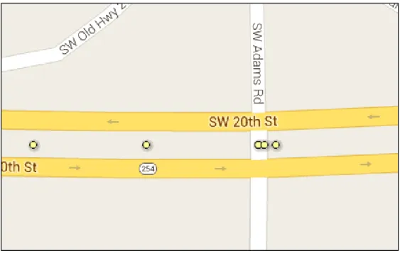 Figure 3.4 4ST intersection with stop control at minor approach 