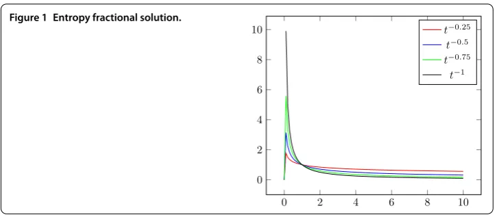 Figure 1 Entropy fractional solution.