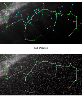 Figure 3.3: Pruned vs. unpruned tree