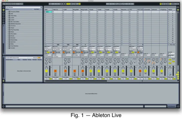 Fig. 1 — Ableton Live
