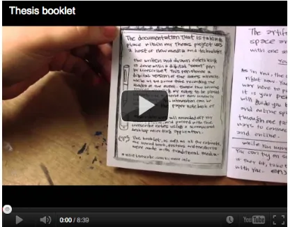 Fig. 9. Thesis Booklet Video 
