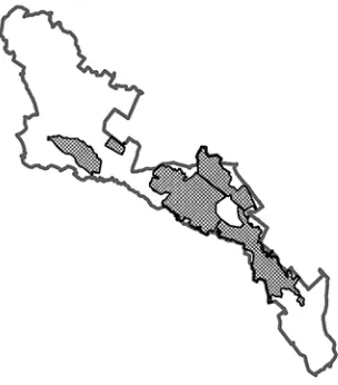 Fig. 1. Extension of floodplain forests in the Litovelské Po-moraví PLA