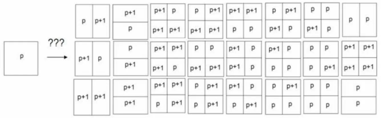 Fig. 3.  Possible kinds of hp-adaptation  