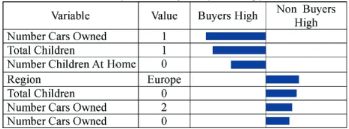 Figure 4 Classification diagram  Table 4 Attribute of the most powerful customer  