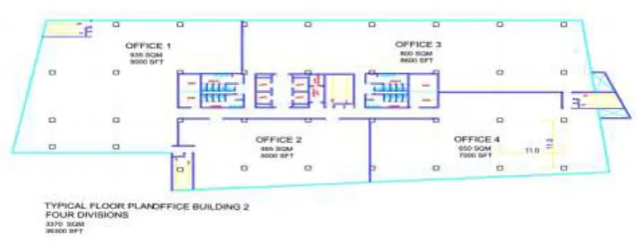 Figure 1.1 Typical Floor Plan of Building 