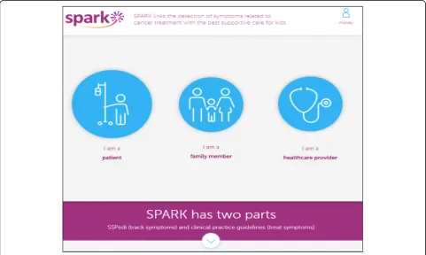 Fig. 2 SPARK Landing Page