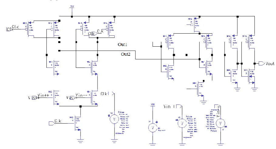 Fig 9.  Single tail comparator 