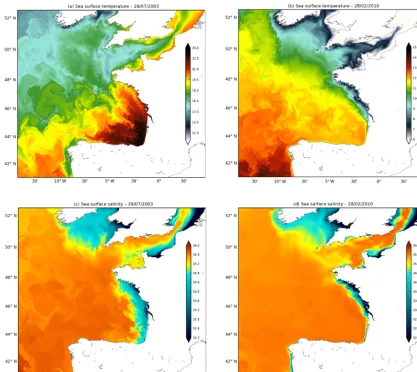 Figure 4. Sea surface salinity (28 July 2009) during an event of freshwater export in the open ocean as described by Reverdin et al