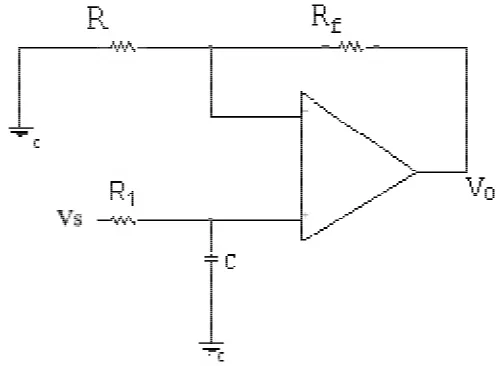 Figure 1. Conventional low pass filter 
