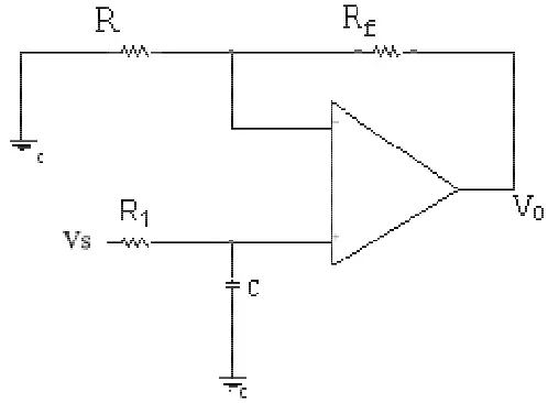 Figure 1. Conventional low pass filter 