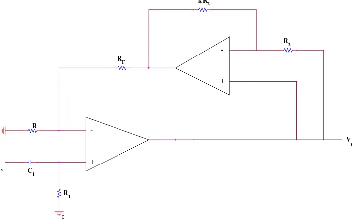 Figure 2. Proposed High Pass Filter 