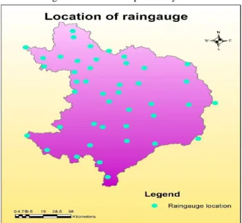 Figure 2 Location of raingauge stations                               