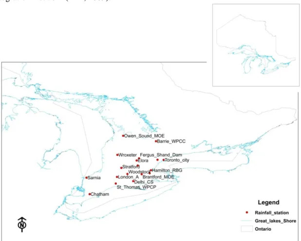 Figure 1: Meteorological Stations Used in the Study 