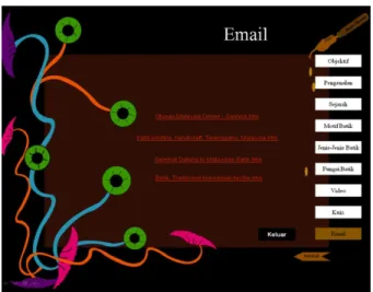 Figure 8: Screen of Email for Further Sources 