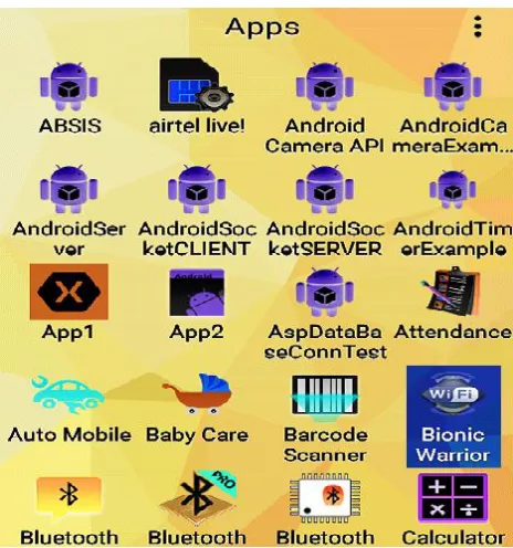 Figure 5.2 Home screen of Bionic Warrior App 