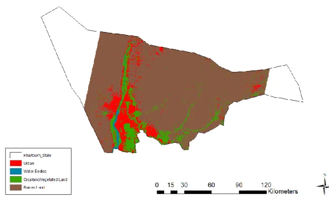 Figure 7: Khartoum State LCLU Map 