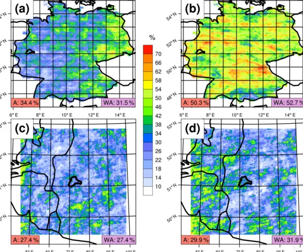 Figure 1. Coarse-resolution model extreme precipitation is a poor predictor of extreme precipitation in both observations and high-resolution simulations