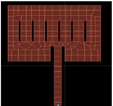 Figure 7   Microstrip slotted patch antenna with 