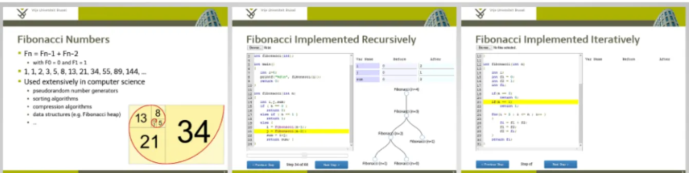 Figure 3: A MindXpres presentation with the source code plug-in