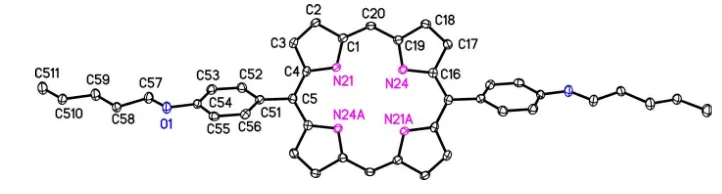 Figure 1Molecular structure of the title compound. Thermal ellipsoids are drawn at 50% probability level; hydrogen atoms have 