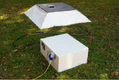 Figure 2.7: The Sensor Unit and the Outdoor Electronics Unit of the 2DVD. Schonuber (2007).