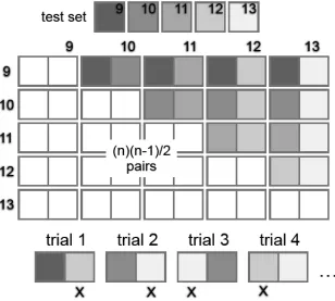 Figure 10: Experimental set-up for Method of Paired Comparison 
