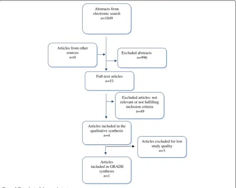 Figure 2 Flow chart of the search strategy.