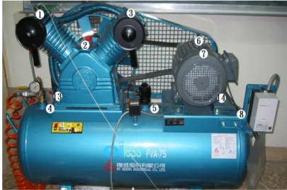 Figure 1 shows the reciprocating compressor under consideration. An accelerometer was mounted on the valve  cover to measure the non-stationary vibration