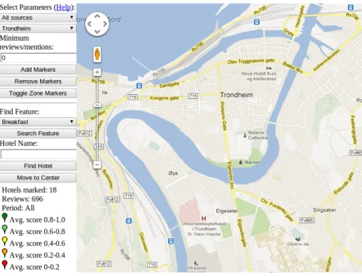 Figure 6.2: Map prototype layout