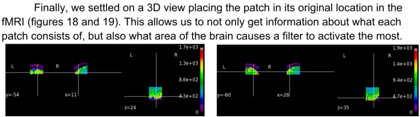 Figure 18 and 19: Two Max-Patch Visualizations with Patches in Original Position in Brain