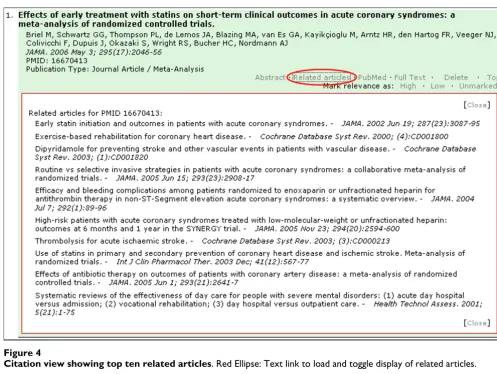 Figure 4Citation view showing top ten related articlesCitation view showing top ten related articles