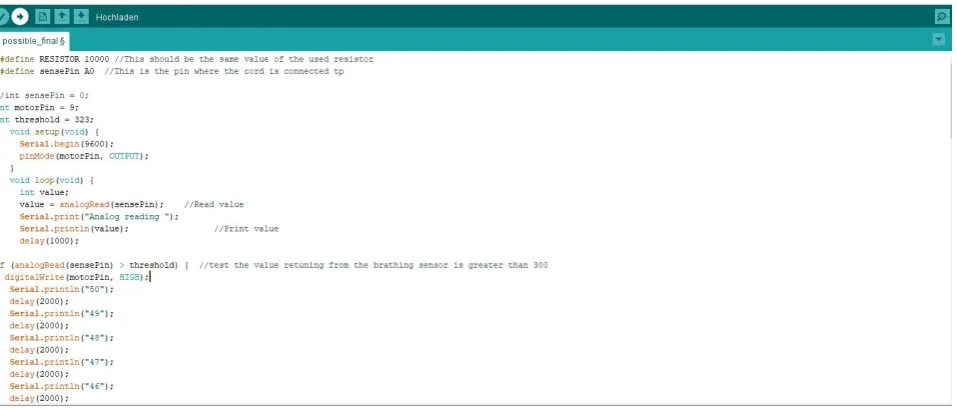 Figure 2 Arduino code  (author’s image) 