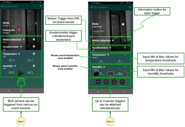 Figure 6. Environmental Trigger Settings 