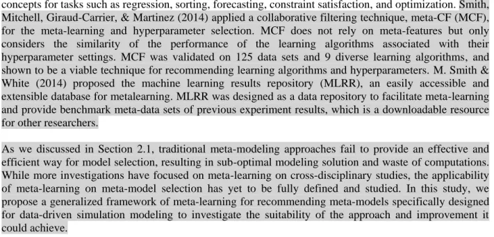 Figure 2 A Pseudo Code of Meta-learning Based Recommendation System for Meta-modeling