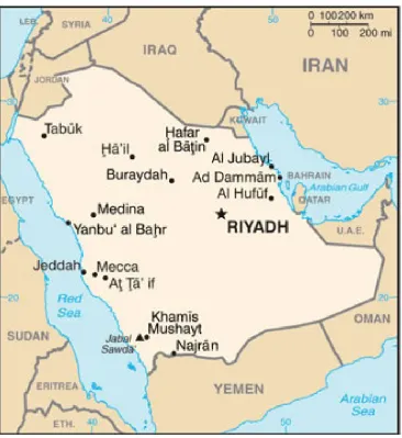 Figure 2. The kingdom of Saudi Arabia [22]. 