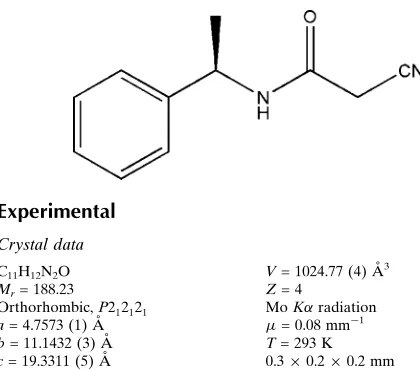 Table 1Hydrogen-bond geometry (A˚ , �).