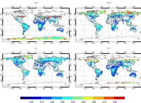 Table 2. Effect of instrument calibration errors on convergence rate, fraction of valid retrievals after ﬁltering and rms values of XCHand precision for the global ensemble