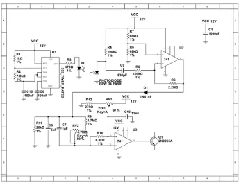 Figure 2 Labelled analogue blink sensor circuit board as used by Professor Hawking in 2017 