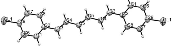 Figure 1The structure of the title compound in 30% probability ellipsoids. H atoms are shown as small spheres of arbitrary radii