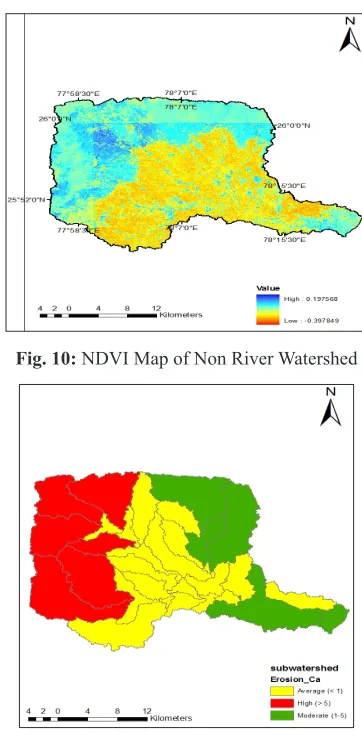 Fig. 10: NDVI Map of Non River Watershed