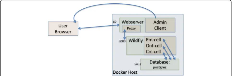 Table 1 Comparison of the three Docker containers for i2b2