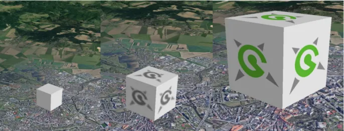 Figure 3. An example of 3D visualization using level of details principle.  