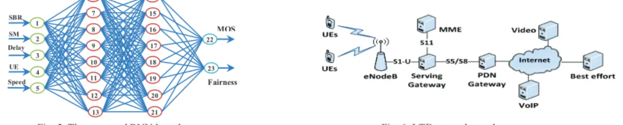 Fig. 6. LTE network topology.