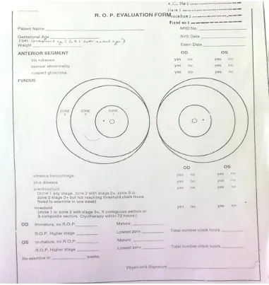 Figure 1:ROP evaluation form