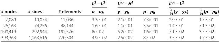 Table 1 Numerical result: for adaptive time steps 50