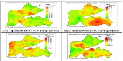 Table 6: Different N availability classes of the soils of Ralyawan village