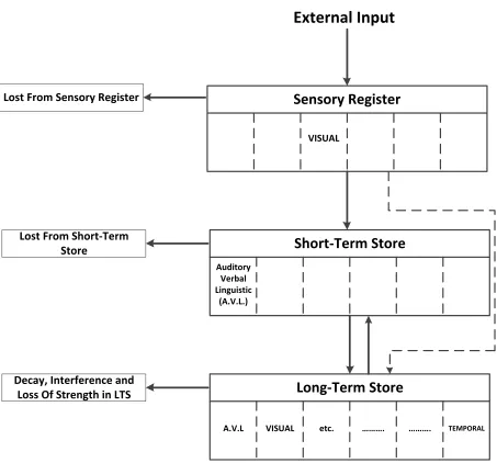 Figure 1: The Atkinson and Shiffrin Memory Model 