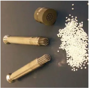 Fig 6: Mini-tablets with die, upper and lower punch10. 
