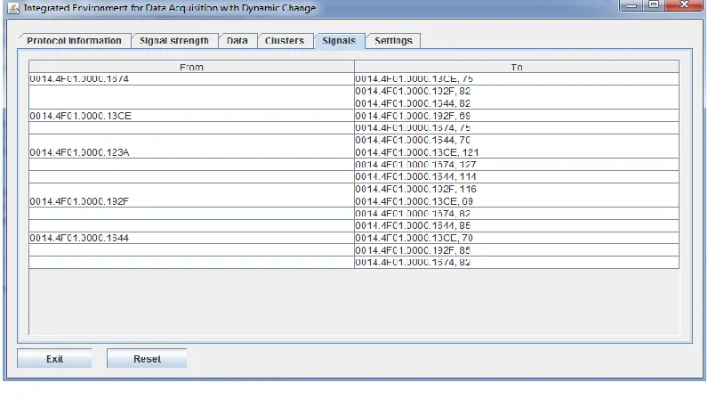 Fig. 5.8. The “Settings” tab of the framework. 