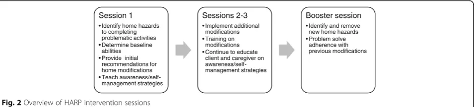 Fig. 2 Overview of HARP intervention sessions